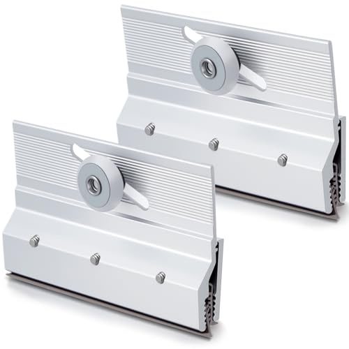 Yaocom 2 Pcs M 6053 Frameless Shower Door Rollers Top Bracket Roller Assembly 3/4 in Round Plastic Wheel Shower Door Replacement Parts Ball Bearings, Extruded Aluminum, Chrome Finish
