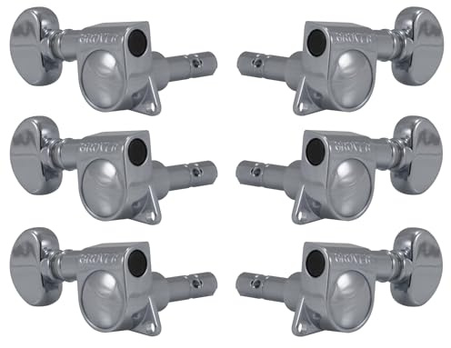 Grover 406C Mini Locking Rotomatic Tuners - 3+3 - Chrome