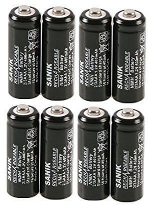 8 x iDect X1 & X1i 2/3 AAA 1.2v 400mAh Battery