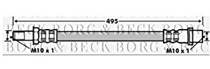 Borg & Beck BBH7481 Brake Hose To Fit Mazda 6 GG GY