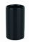 Spirella Zahnputzbecher Zahnbürstenhalter Keramik Tube 7x11,5 cm Schwarz, Black, 1 Stück (1er Pack)