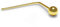 9K jaune or 1,5 MM Ball Plain Top 22 jauge L Bend nez Stud Piercing