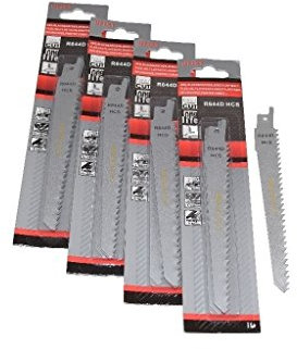 Reciprocating Sabre Saw Blades R644D 150mm Long High Carbon Steel HCS 20 Pack Fits Worx By Ufixt