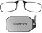 ThinOptics Lunettes de Lecture avec Porte-Clés de Rangement Argenté - Force 1.50 - Monture Noire