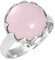 Jeweloporium 925 Silber Ringe für Frauen Größe 58(18.5) Rosa Rosenquarz Edelstein Jahrgang Silber Ringe Freundschaftstag Geschenk Solitär Schmuck
