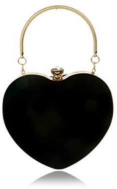 NICOLE&DORIS Women Evening Bag Exquisit Evening cluth luxious Hand Purse for Party for Wedding Chain Bag Black