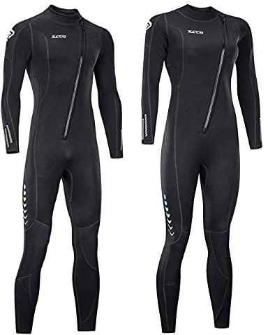 Ultra-Stretch-Neoprenanzug, 3 mm, Frontreißverschluss, Ganzkörper-Tauchanzug, Einteilig, für Männer und Frauen, Schnorcheln, Tauchen, Schwimmen, Surfen (Frauen, XL)