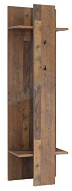 FORTE Clif Kleiderpaneel, Holzwerkstoff, Old Wood Vintage, 60 x 200.5 x 34,4 cm