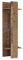 FORTE Clif Kleiderpaneel, Holzwerkstoff, Old Wood Vintage, 60 x 200.5 x 34,4 cm