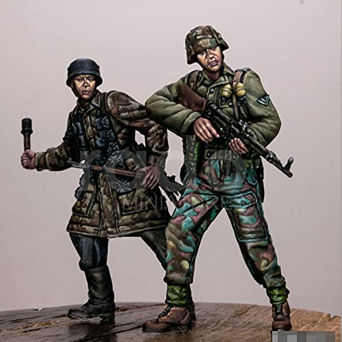 PANGCHENG 1/35 Harz Modellfigur GK Soldat Endkampf 1945 Militärisches Thema des Zweiten Weltkriegs Unmontierter und unbemalter Bausatz