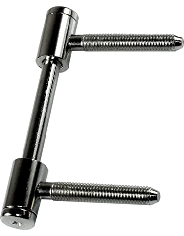 SN-TEC Türband Flügelteil für 3-teilige Bänder V 0026 für Holzzargen, Rolle 15mm, Stift 8mm, vernickelt (100 Stück)