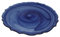 Keyhomestore- Set composta da 6 pezzi di piatti in vetro in Alabastro, color Blu sfumato, Diametro 27,5 cm, ideali come piatto da portata per secondi piatti, antipasti, verdure e decorazione.