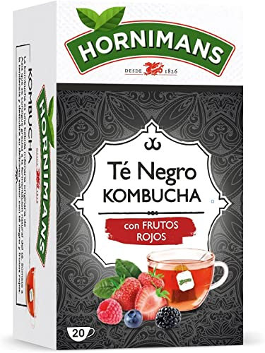 Hornimans Té Negro Kombucha con Frutos Rojos 20 Bolsitas