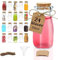 volila Botes Cristal Pequeños de 100ml - Paquete de 24 Mini Botellas de Cristal, Tarros de Cristal con Tapa Pequeños de Corcho - Botellitas de Cristal Pequeñas para Regalos o Recuerdos de Boda