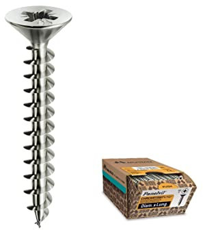 EVOTRADE Universalschrauben für Holz Panelvit TSP aus gehärtetem Stahl - selbstschneidend, ohne Vorbohren - komplettes Sortiment - verzinkt und geschmiert - Anti-Korrosion (2,5 x 10 mm - 500 Stück)
