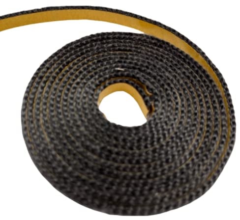 Kamindichtung selbstklebend 2,5m, ø 10x2mm Flach-Kordel Dichtband - Türdichtung
