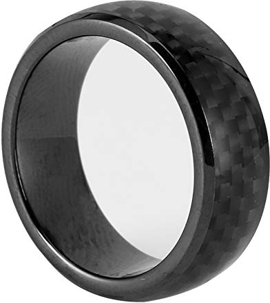 Smart Ring, Car Smart Finger Schlüsselanhänger aus Kohlefaser, Schwarz, mit Box, Passend für Model X/S (10)