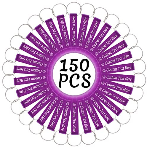 150PCS Décapsuleur Personnalisé Porte-clés En Vrac Décapsuleur De Bière Personnalisé avec Logo Texte Gravé Ouvre-Bouteille De Mariage Faveurs Cadeaux Personnalisés pour La Fête D'anniversaire-Violet