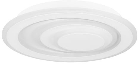 EGLO LED Deckenleuchte Palagiano 1, runde Deckenlampe | Deckenbeleuchtung aus Metall und Kunststoff in Weiß, Lampe in neutralweiß, Ø 30 cm
