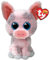 Ty Beanie Boos - Hambo das zarte Schwein mit glitzernden blauen Augen, Plüschtier mit glitzernden großen Augen - 15 cm - T37318
