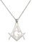 VASSAGO Freimaurer-Halskette für Männer, Freimaurer-Symbol-Anhänger, Halskette, akzeptierte Freimaurer-Anhänger, Schmuck, Edelstahl-Anhänger-Halskette