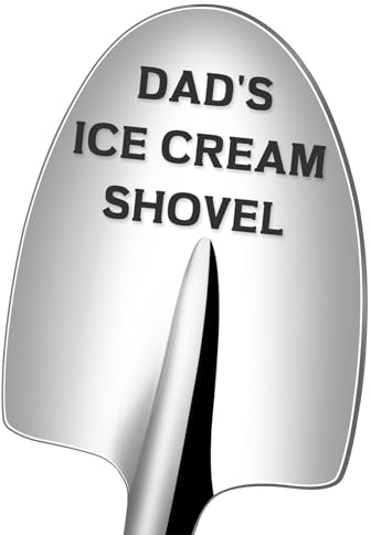 Fathers Day Gifts for Dad - Dads Ice Cream Shovel Spoon - Unique Personalized Funny Gifts for Dad Father in Law Father's Day Birthday Christmas Stocking Stuffers Small Presents from Daughter Son