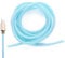 1 Pcs Cable Protector Covers, Pet Cord Protectors, Spiral Wire Protector Protect from Pets Chewing Earphone Cord, Animal Proof Wire Repair, Cable Saver for Phone Cable, USB Date Cable(140cm, Blue)