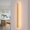 AOLED LED Wandlampe Innen Bambus Holz Wandleuchte 3000K Flurlampe Schlafzimmerlampe, Wohnzimmerlampe 24W 80CM Wandbeleuchtung für Balkon Treppenhaus Wohnzimmer Kinderzimmer Schlafzimmer