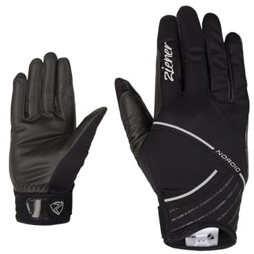 Ziener Damen URTA Langlauf/Nordic/Crosscountry-Handschuhe | Winddicht, atmungsaktiv, enganliegend, Black, 8