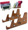 Ukontagood Keyboard Display Stand, Wooden Mechanical Keyboard Holder, 3-Tiers Wooden Storage Stand for Three Keyboards, Keyboard Stand for Desktop Storage Decor