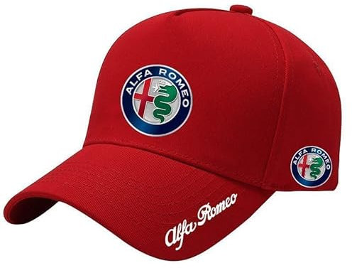 XWSBUDE Auto Baseballkappe, für Alfa Romeo UV-Schutz Herren und Damen Baseballkappe Sport Basecap verstellbaren Baseballkappe,C