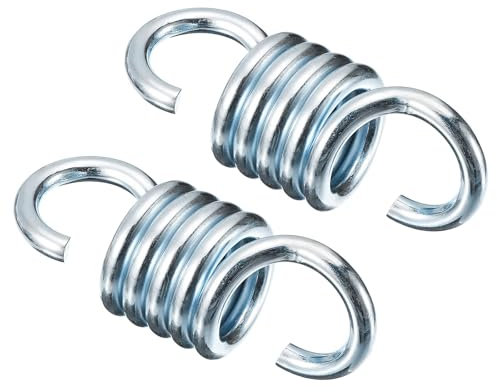 TOP-VIGOR 2 resortes de hamaca, resorte de extensión de hierro galvanizado para colgar sillas de hamaca y columpios de porche, hamaca de jardín resistente (capacidad de carga de 250 kg)
