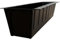 Hossi's Wholesale 6 fioriere per pallet con inserto per irrigazione, 37,3 cm, colore nero, inserto per pallet europei, resistente alle intemperie, fioriera stabile, in plastica, made in Germany