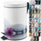 Sanilo Bathroom Bin 3L with Soft Close, Many New Cosmetic and Kitchen Waste Bins Available, Trash Can with Inner Bucket (Energy Stones)
