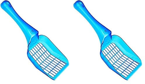 Croci - Paletta per lettiera per gatti, Pala per lettiera per gatti in Plastica, per Setacciare, 26 CM, 1 Unità (Confezione da 2)