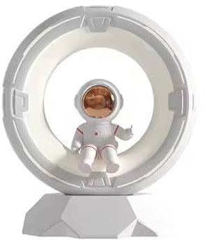 mem aero Astronaut Night Light for Kids - Rechargeable & Dimmable with 9 Shades, Touch Adjustment - Ideal Nursery Night Light, Astronaut Galaxy Projector Sensory Lights for Children's Bedroom