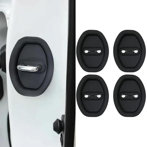 HVCRJY Car Door Lock Protectivev for Audi A6 2008-2025, Silicone Door Latch Protective Covers Decorative Silent Shock Flex ible No-drilling