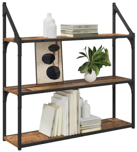 vidaXL Wandregal Wandhalterung Altholz 80 x 21 x 78,5 cm Holzwerkstoff