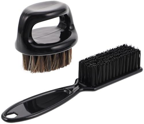 GETAJGHSD Herren Bartpflegeset mit Schwarzer Kunststoff Bürste zum Reinigen der Kopfhaut und Entfernen von Ölresten für Grooming und Haarstyling