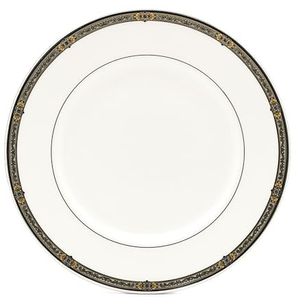 Lenox Vintage Jewel platinum-banded porcelana 5 piezas del Lugar, blanco, Dinner Plate