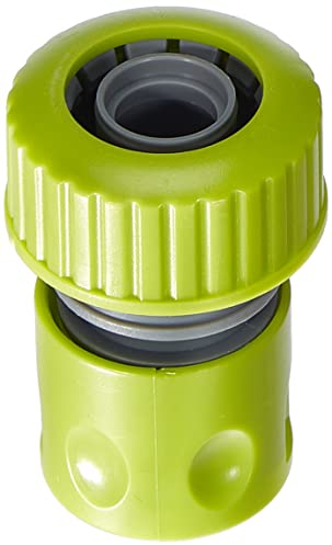 Xclou Conector Rápido para Manguera de Riego 3/4 de Plástico, Adaptador de Manguera de Jardín, Conector al Inicio de Manguera de Agua de 19 mm, Verde