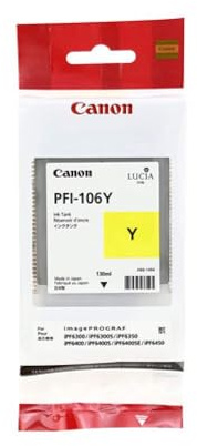 Canon PFI-106 Y - yellow - original - ink tank