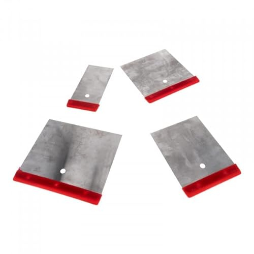 Lames Metal - Spatules pour mastic de carrossier (Set de Lames plastiques ou métal largeur 5 / 5 / 10 et 12 cms)