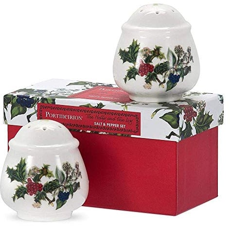 Portmeirion Home & Gifts Salt & Pepper Set, Ceramic, Multi-Colour, 7 x 7 x 6.7 cm