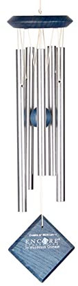 Encore Collection Woodstock Chimes Klangspiel mit Musik, Melodien von Quecksilber, Blue Wash