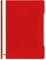 VELOFLEX 4742010 - Schnellhefter VELOFORM, 25 Stück, DIN A4, rot, PVC, glasklarer Vorderdeckel, mit Beschriftungsstreifen