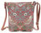 Signare Tapisserie Kleine Tasche Damen, Handtasche Damen Klein, Reisepass Tasche, Mini Handtasche (Erdbeerdieb Rot)
