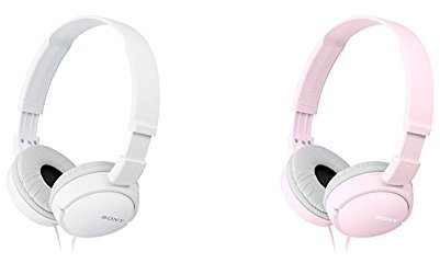 Sony MDR-ZX110 - Auriculares cerrados, blanco + Sony MDR-ZX110 - Auriculares cerrados stereo, rosa