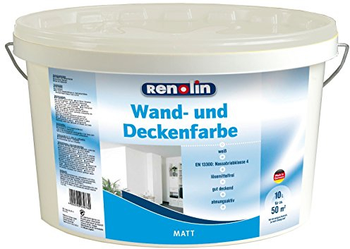 Innenwandfarbe Renolin Wandfarbe weiss 10l