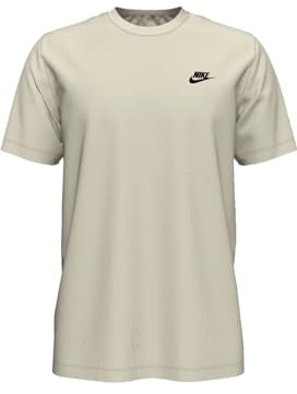 Nike M Nsw Club Tee Maglietta, Sail Black, M Uomo